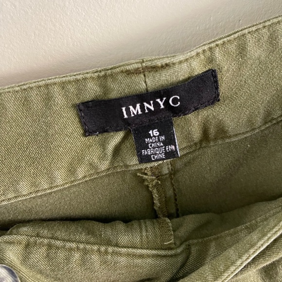 IMNYC Isaac Mizrahi green ankle khaki pants size 16 - Picture 4 of 5